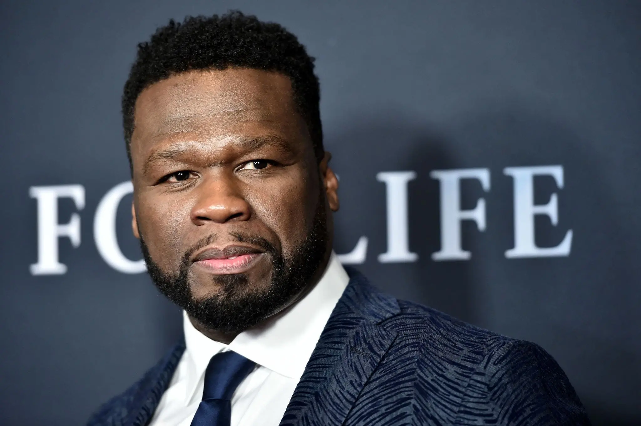 50 Cent at the premiere